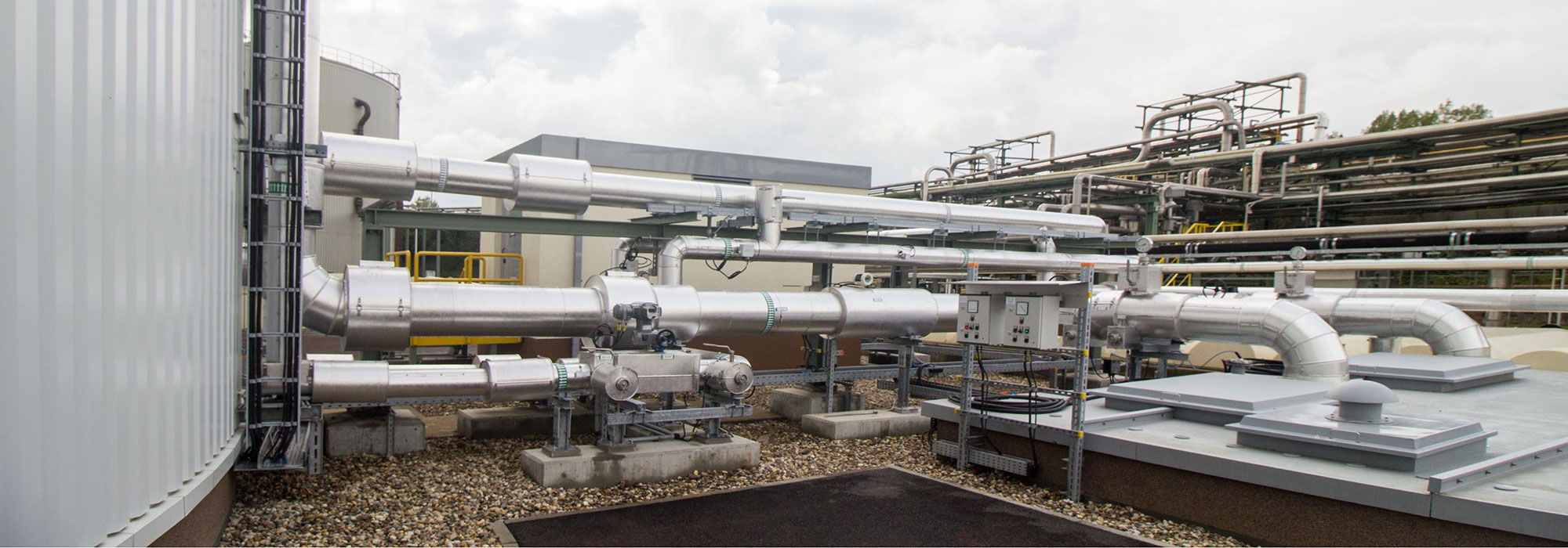 Ludwig Pfeiffer Unternehmensgruppe Rohrbrücken des Abwasserbeckens in Leuna